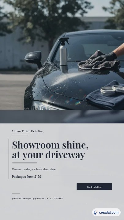 Detailing auto : Story Instagram