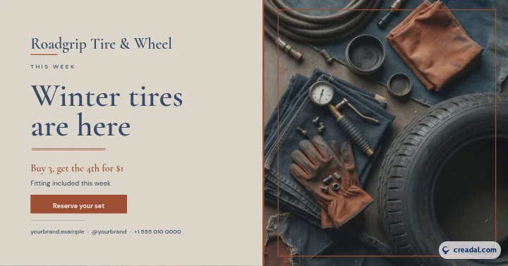 Tire Shop: Facebook Post