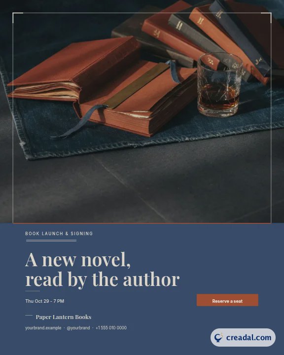 إطلاق الكتاب: منشور إنستغرام عمودي