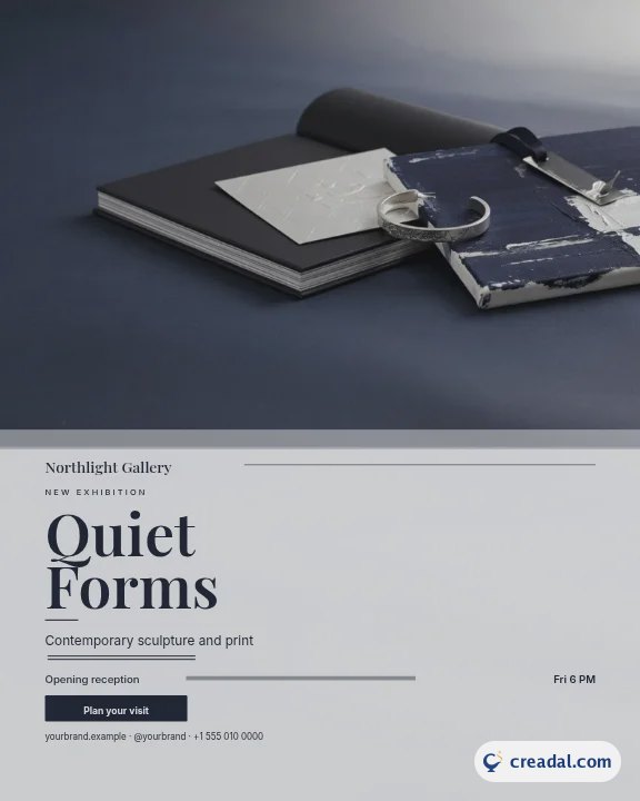 Exposition d'art : publication Instagram format portrait