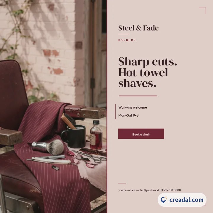 Barbier : publication Instagram