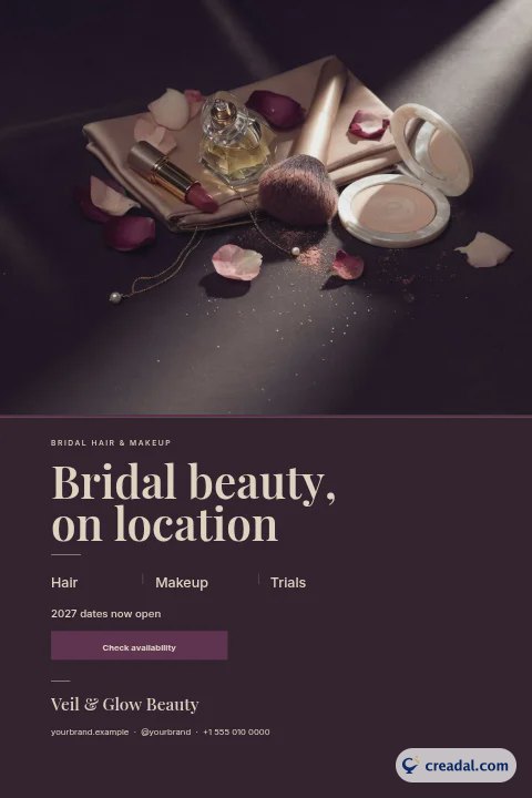 Brautfrisur und Make-up: Pinterest-Pin