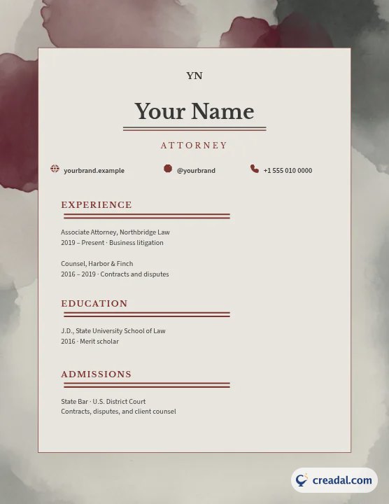 Classic Resume: Resume (Letter)