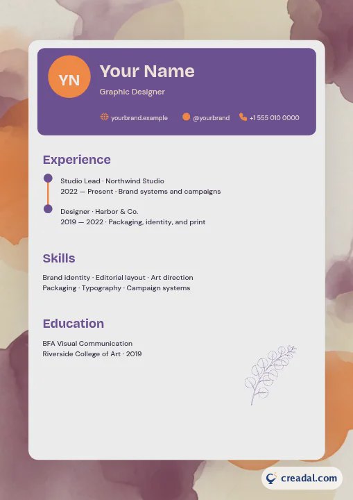 Creative Resume: Resume (A4)