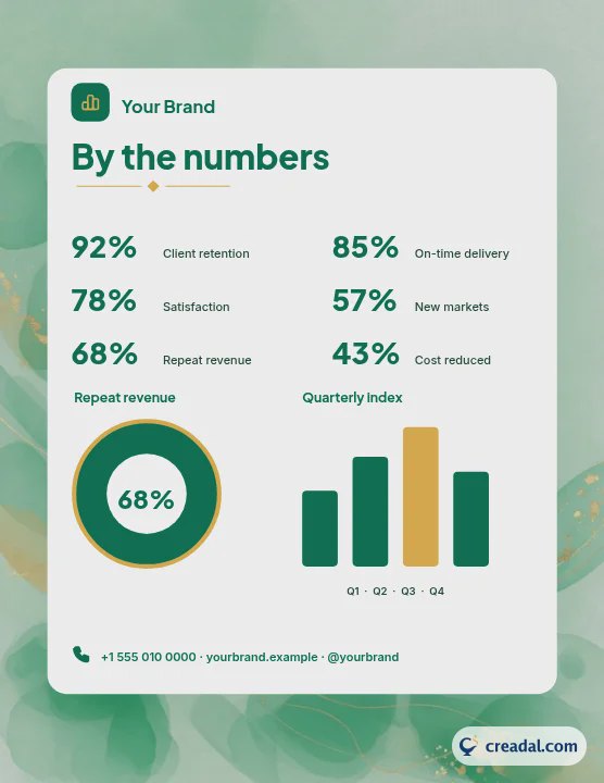 Statistics Infographic: Statistics Infographic (Letter)