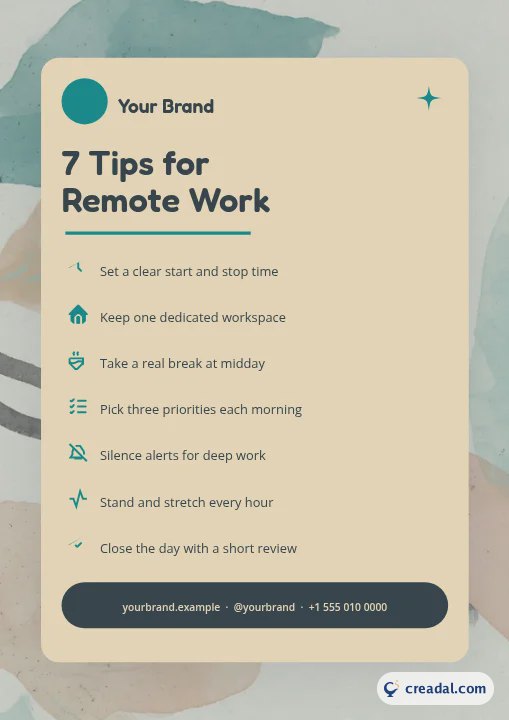 Tips List Infographic (A4)