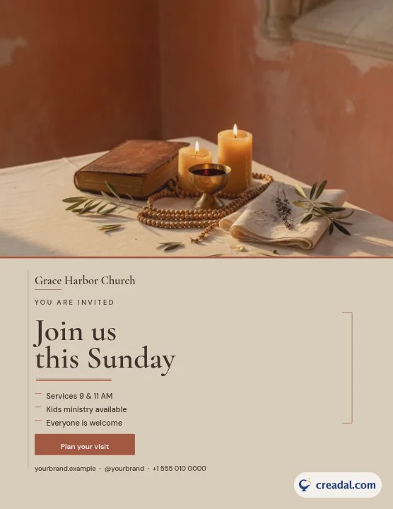 Church Community: US Letter Flyer