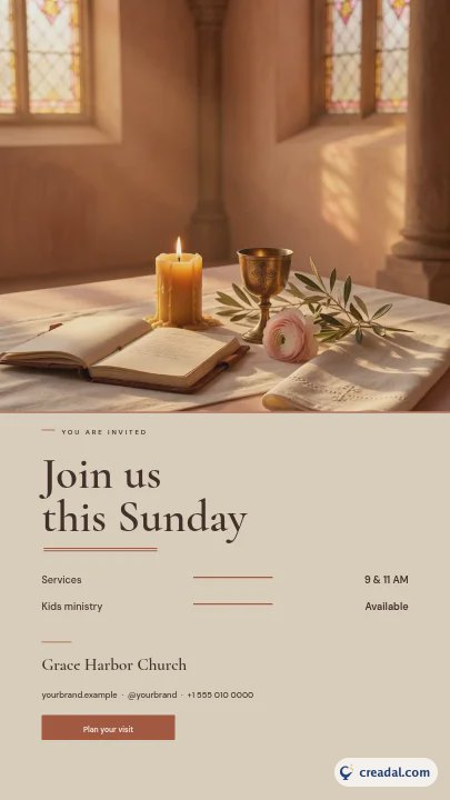 Comunidade da igreja: Story do Instagram