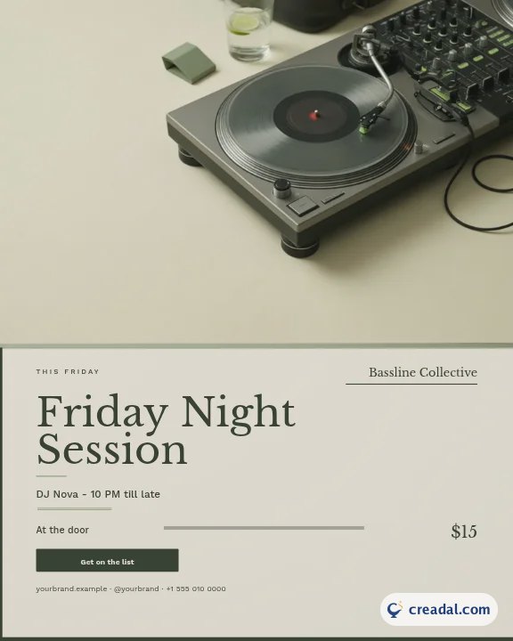 DJ Night & Concert: Instagram Portrait Post