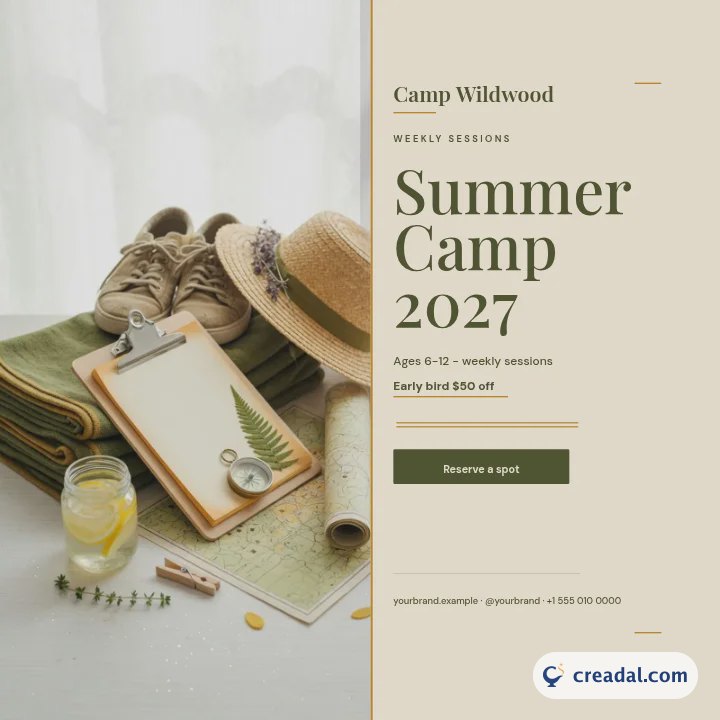 Kids Summer Camp: Instagram Post