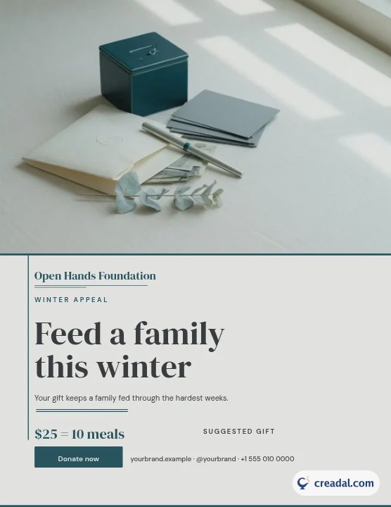 Donation Campaign: Letter Flyer