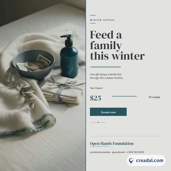 Campagne de dons : publication Instagram