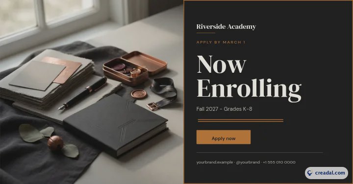Enrollment Open: Facebook / Web Banner