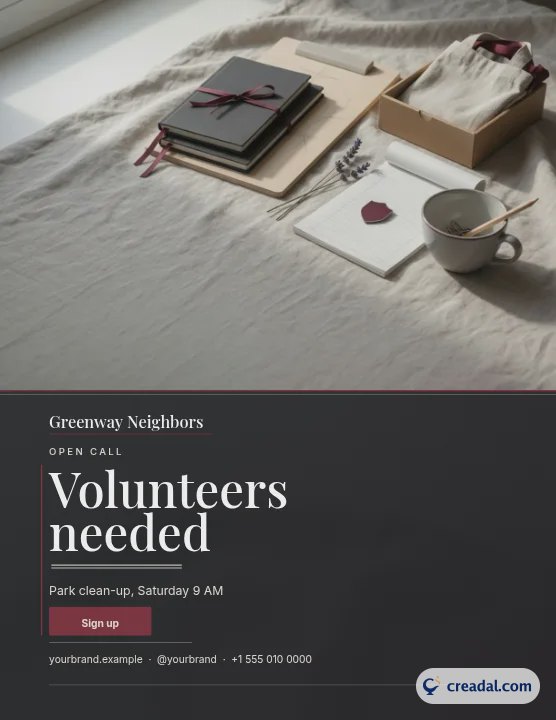 Volunteer Call: Letter Flyer