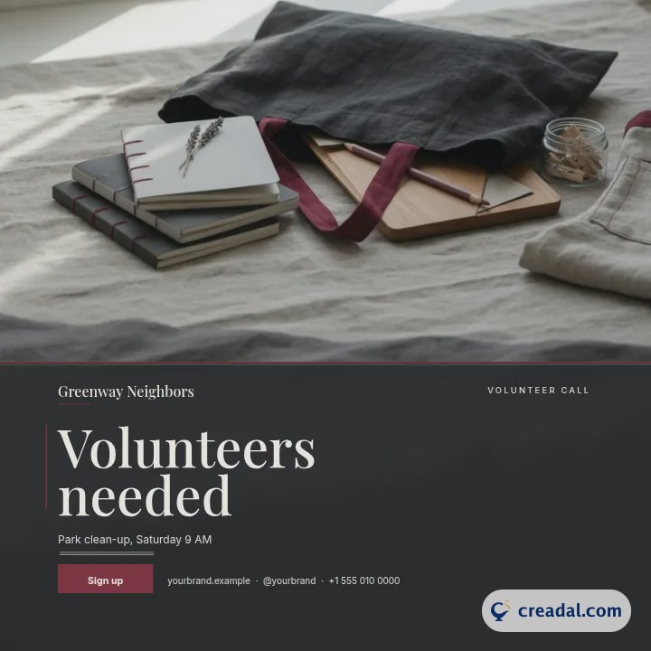 Volunteer Call: Instagram Post