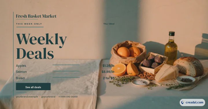 食品の週間セール：Facebook投稿