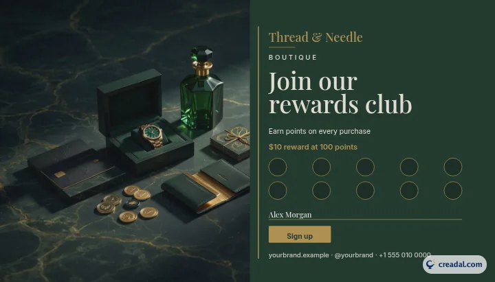 Retail Rewards Program: Loyalty Punch Card