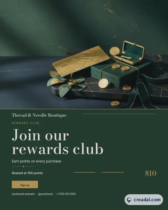 Programa de recompensas retail: publicación vertical de Instagram