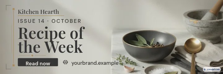 クッキングクリエイターキット：ニュースレターヘッダー