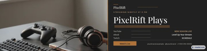 Kit de creador gaming: banner de LinkedIn
