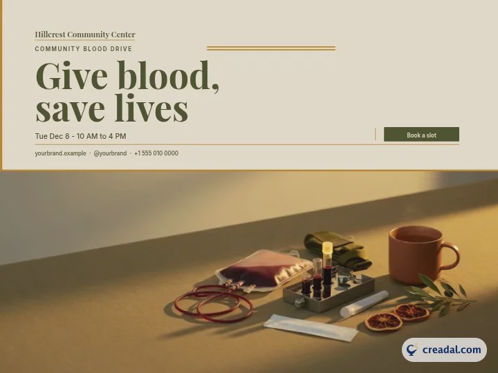 Blood Drive: Yard Sign