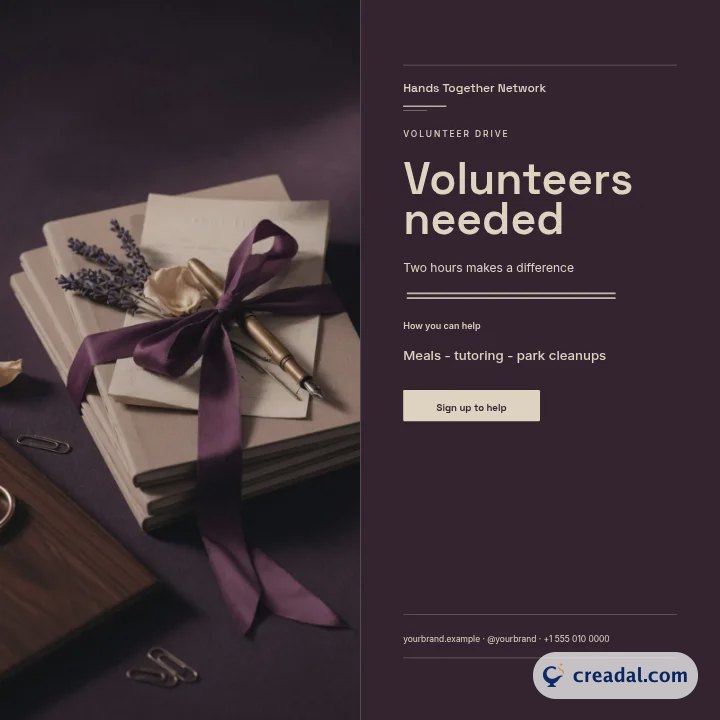 Volunteer Drive: LinkedIn Post