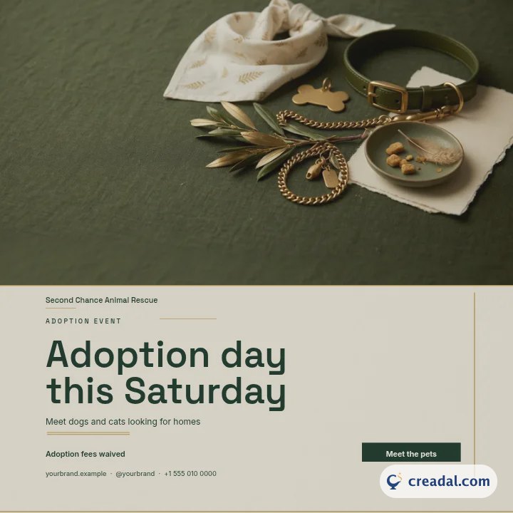 Pet Adoption Event: Instagram Post