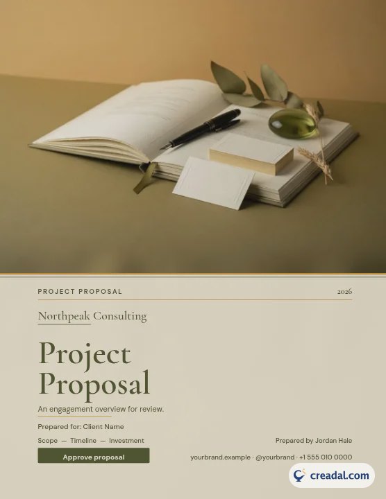 Business Proposal: Report Cover US Letter
