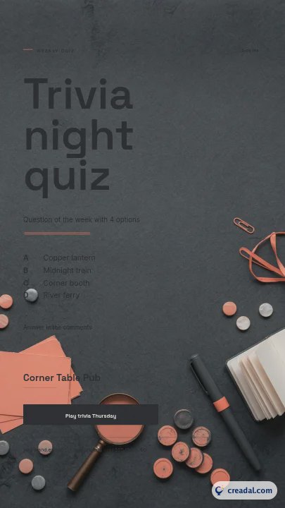 Trivia Quiz Post: Instagram Story