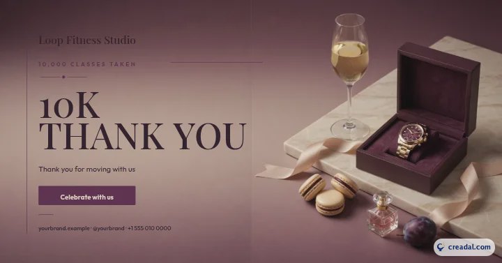 Milestone Thank You: Facebook Post