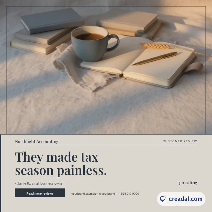 Avis client : Publication Instagram