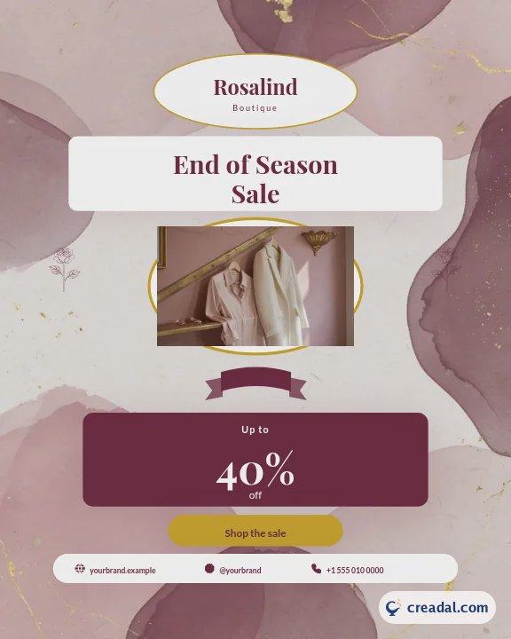 Saison-Sale: Hochformat-Beitrag