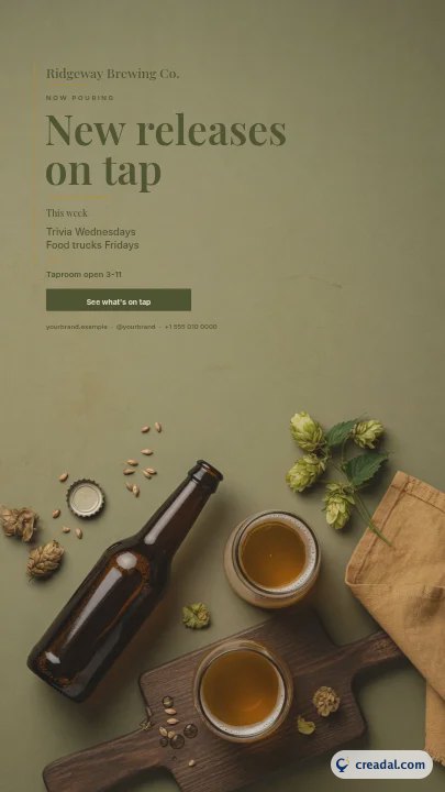 Brasserie artisanale : story Instagram