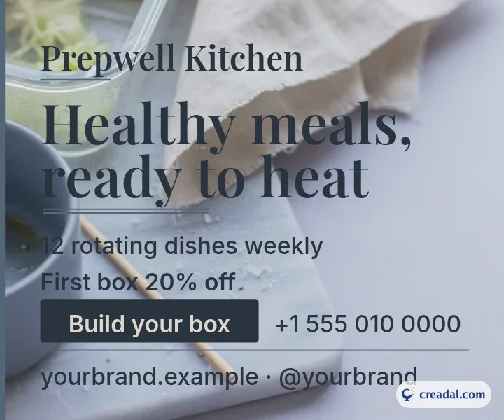 Meal Prep Service: Display Ad 300x250