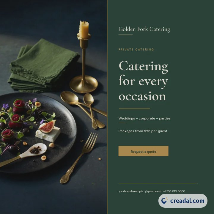 Catering-Service: Instagram-Beitrag