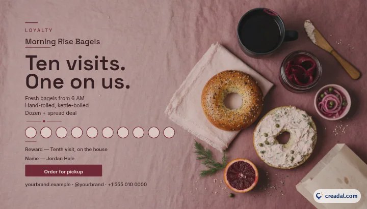 Bagel Deli: Loyalty Punch Card