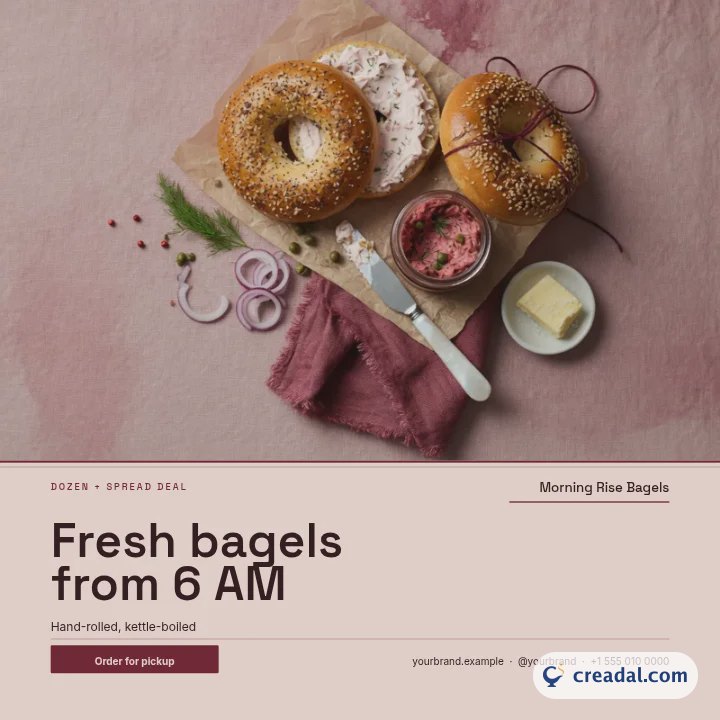 Bagel Deli: Instagram Post