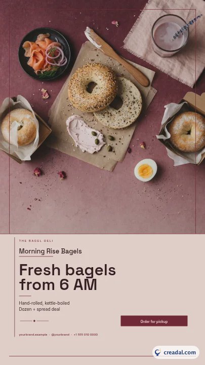 Bagel Deli : Story Instagram
