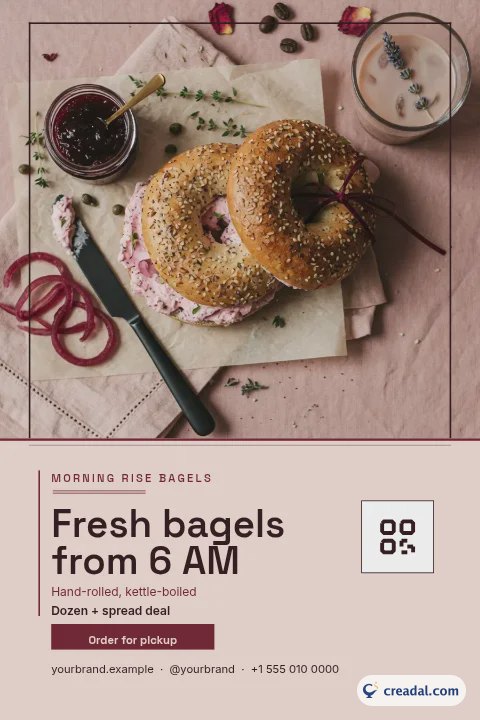 Bagel Deli : Chevalet de table