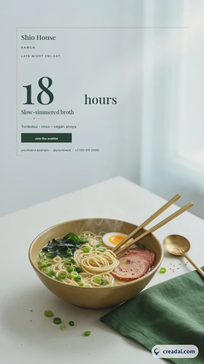 Ramen Bar: Story do Instagram