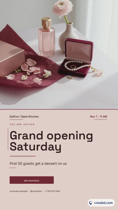 Grand Opening: Instagram Story