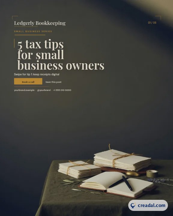 Tipps-Karussell: LinkedIn-Karussellfolie