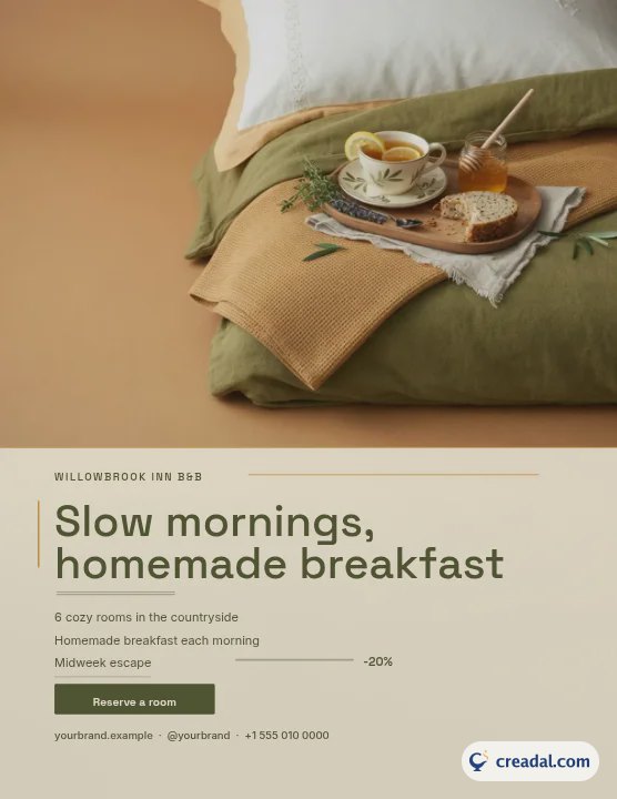 Bed & Breakfast: US Letter Flyer