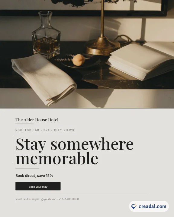 Boutique-Hotel: Instagram-Hochformat
