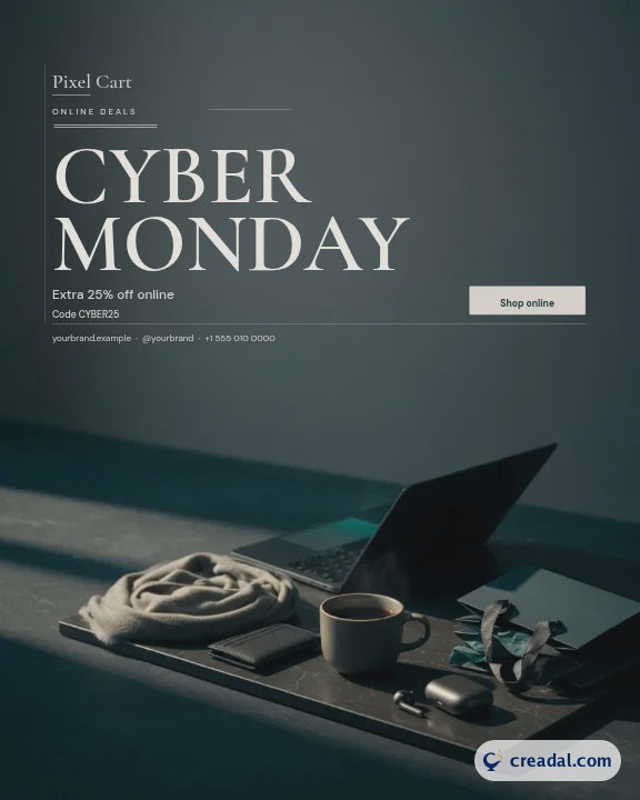 Cyber Monday Online-Angebote: Instagram-Portrait-Post