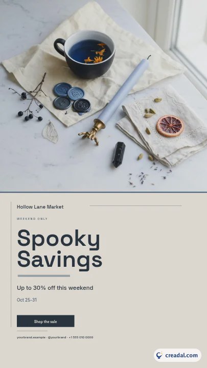 Soldes d'Halloween : Story Instagram