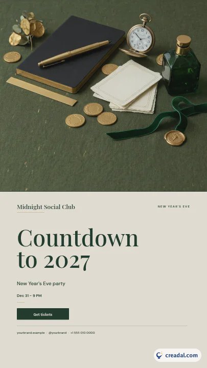 Neujahrs-Countdown: Instagram-Story