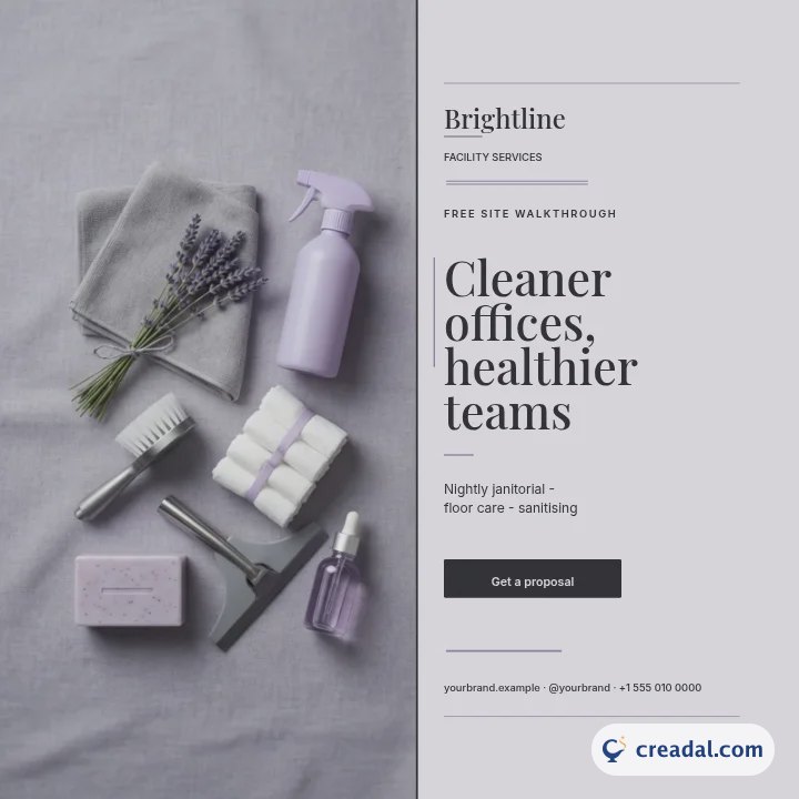 Commercial Cleaning: Instagram Post