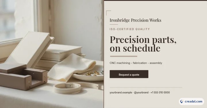 Fabricación de precisión: publicación de Facebook
