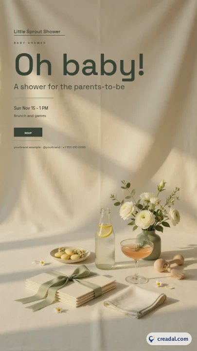 Baby shower : Story Instagram
